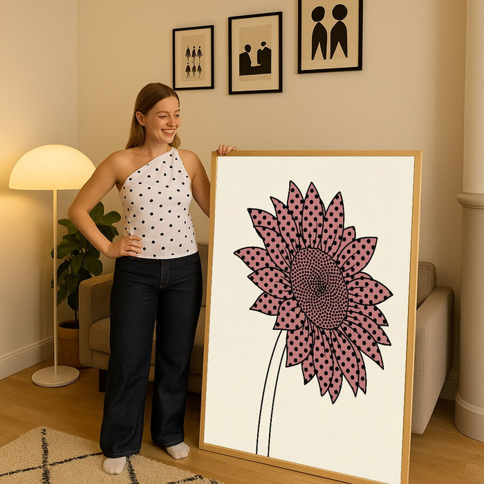 Dotted Mushroom Whimsy – póster e impresión artística