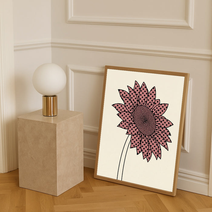 Dotted Mushroom Whimsy – póster e impresión artística