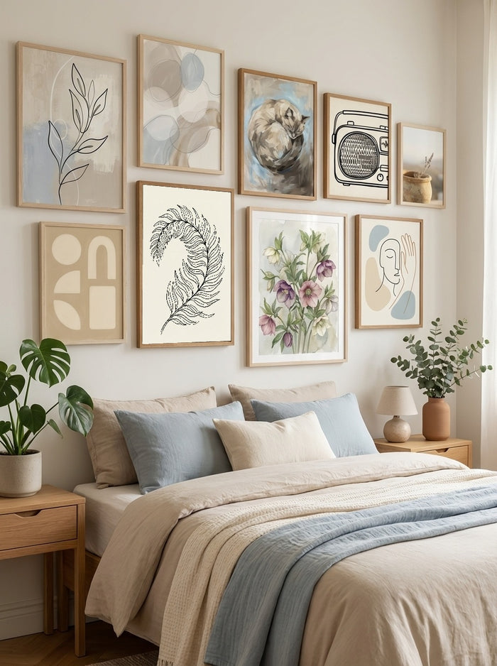 Organic Flow Beige – poster e stampa artistica