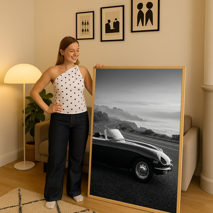 Open Road Porsche – poster och konsttryck