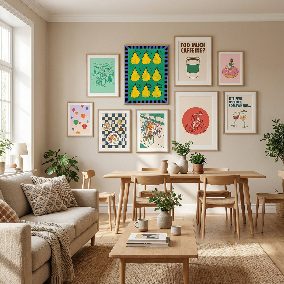 Abstract Composition No. 15 Poster by Elena Ristova in Define Your Sanctuary gallery wall