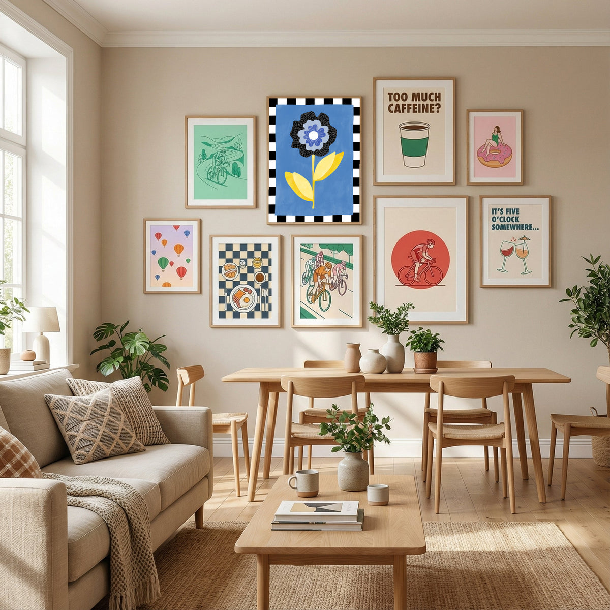 Abstract Composition No. 24 Poster by Elena Ristova in Define Your Sanctuary gallery wall