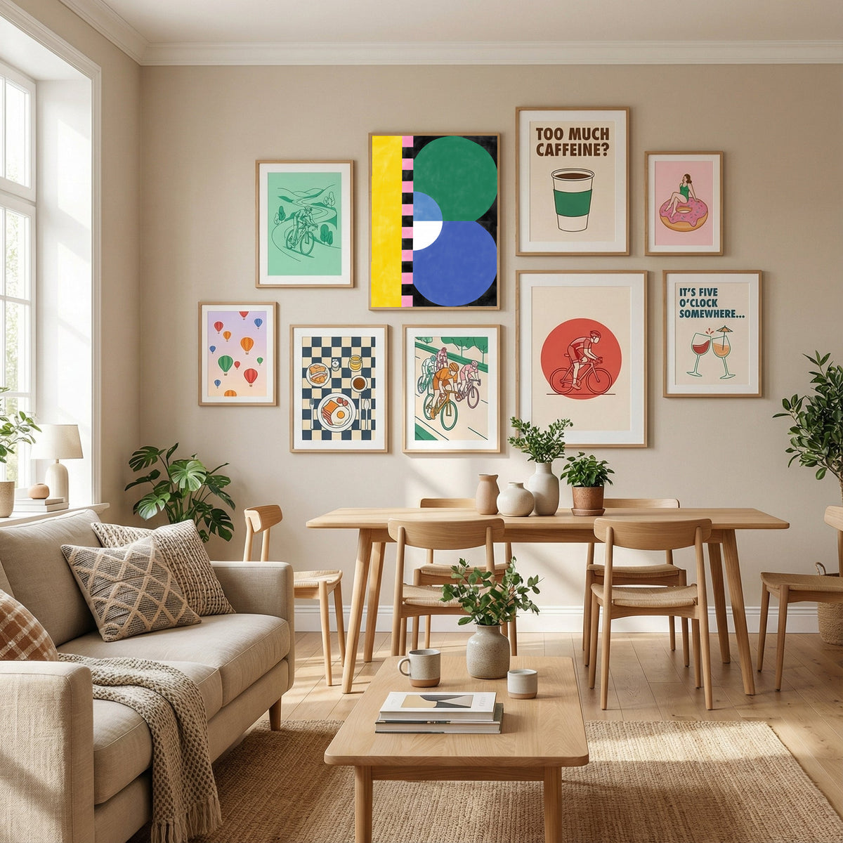 Abstract Composition No. 39 Poster by Elena Ristova in Define Your Sanctuary gallery wall