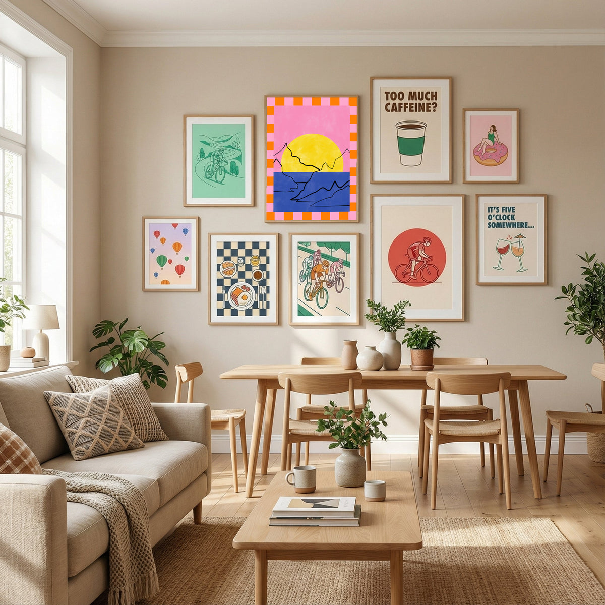 Abstract Composition No. 47 Poster by Elena Ristova in Define Your Sanctuary gallery wall