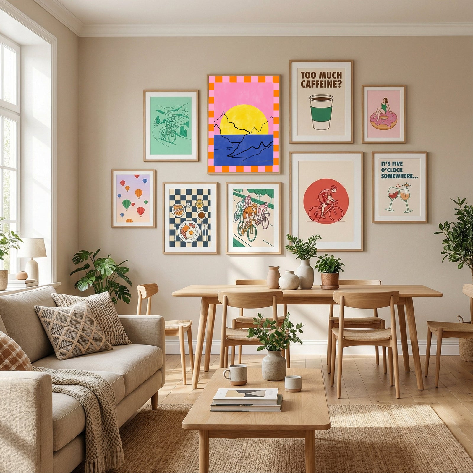 Abstract Composition No. 47 Poster by Elena Ristova in Define Your Sanctuary gallery wall