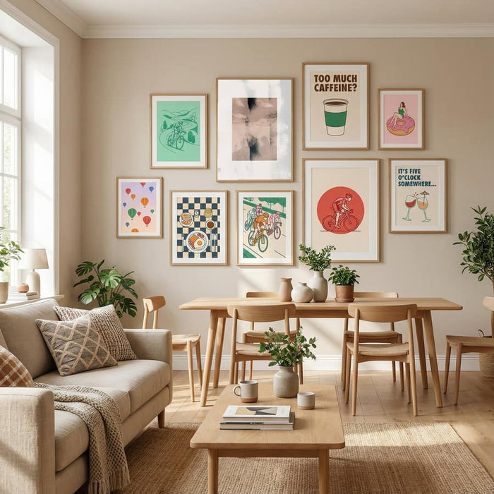 Abstract Brush Strokes 17x Poster – plakat og kunsttryk