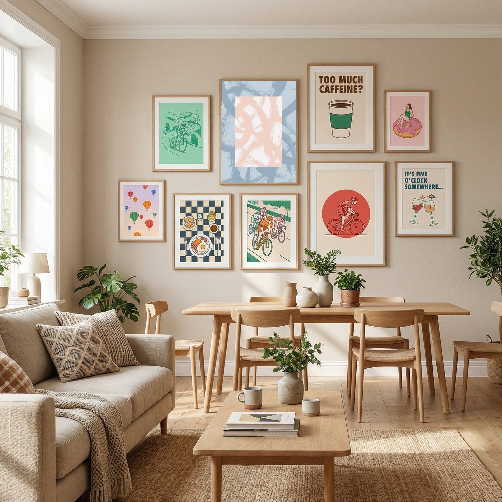 Abstract Brush Strokes 98A Poster by Mareike Böhmer in Define Your Sanctuary gallery wall