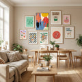 Abstract Color Collage Poster by Little Dean in Define Your Sanctuary gallery wall