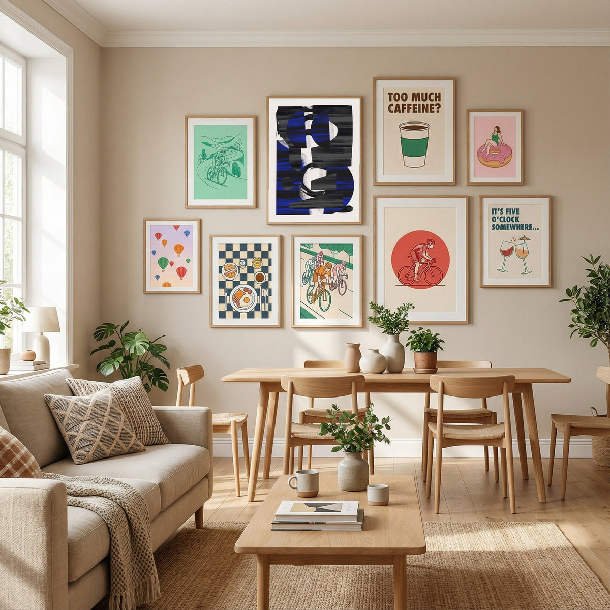Abstract Stripe Minimal Collage 28 Poster by Little Dean in Define Your Sanctuary gallery wall