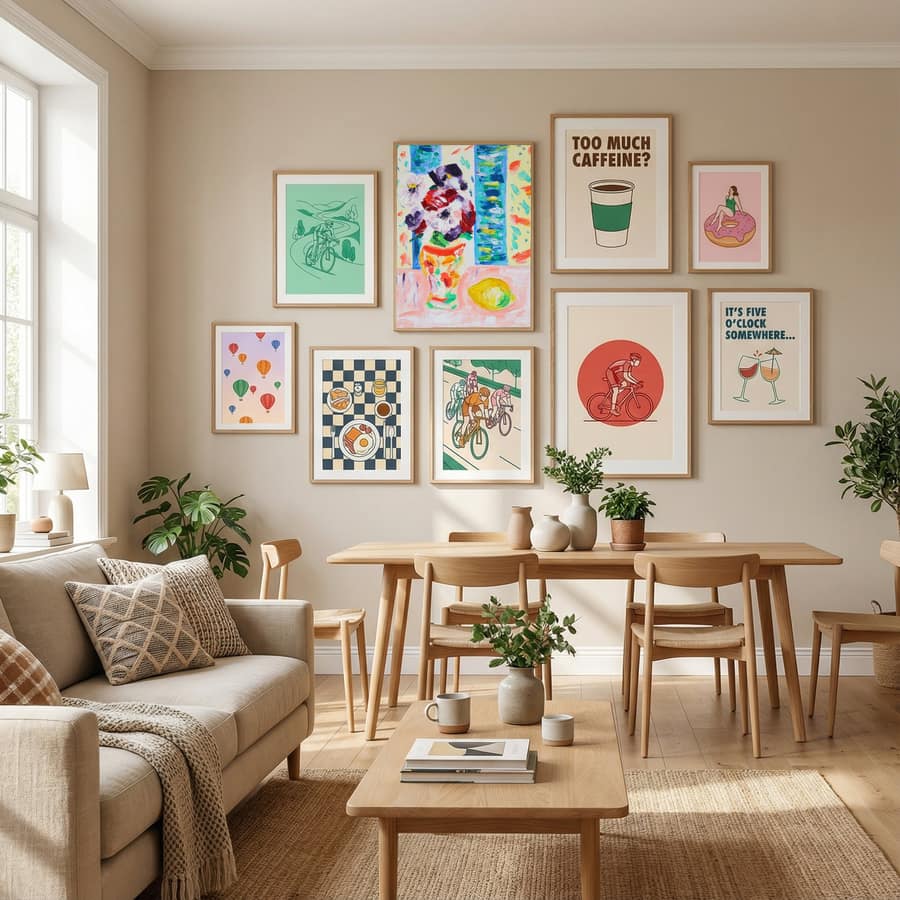 Anemones after G. L. Hunter, Tamara Jare, oil on canvas Poster by Tamara Jare in Define Your Sanctuary gallery wall