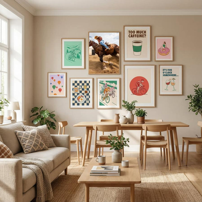 Barrel Racing Action Poster by Steven Zhou in Define Your Sanctuary gallery wall