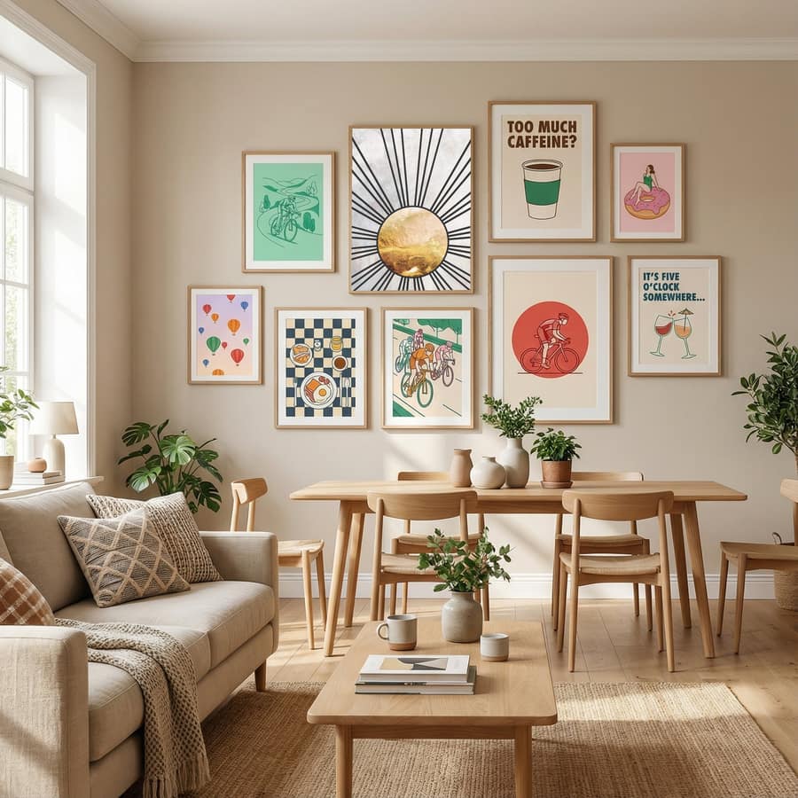 Black gold mid sun Poster – poster and art print