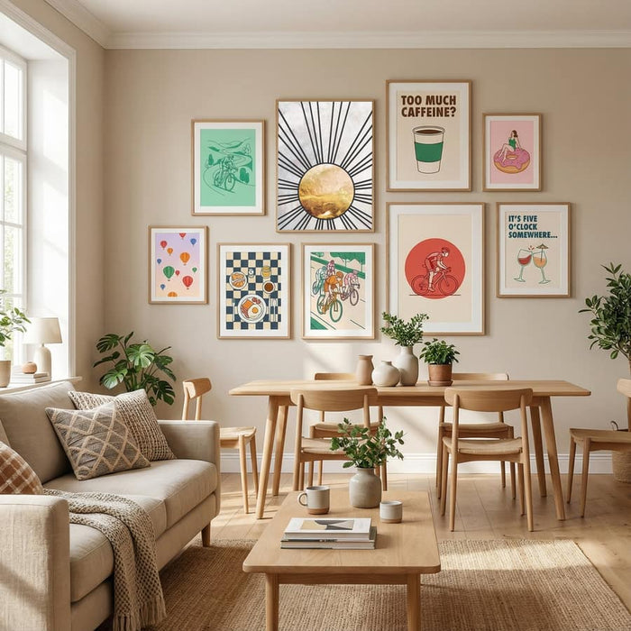 Black gold mid sun Poster – poster and art print