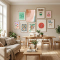 Blush Sand and Teal Sea Poster – plakat og kunsttryk