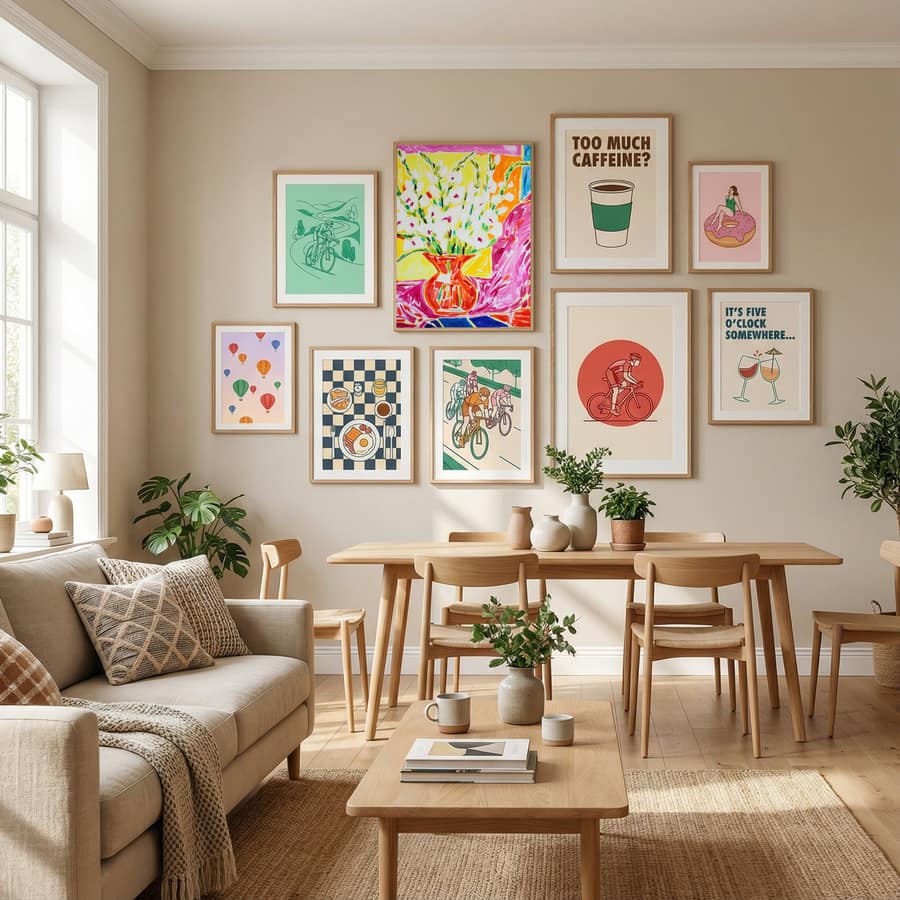 Bouquet of Gladiolus, Tamara Jare, oil on canvas Poster by Tamara Jare in Define Your Sanctuary gallery wall