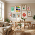 COLOR LINO CUT COMPOSITION Poster – plakat og kunsttryk