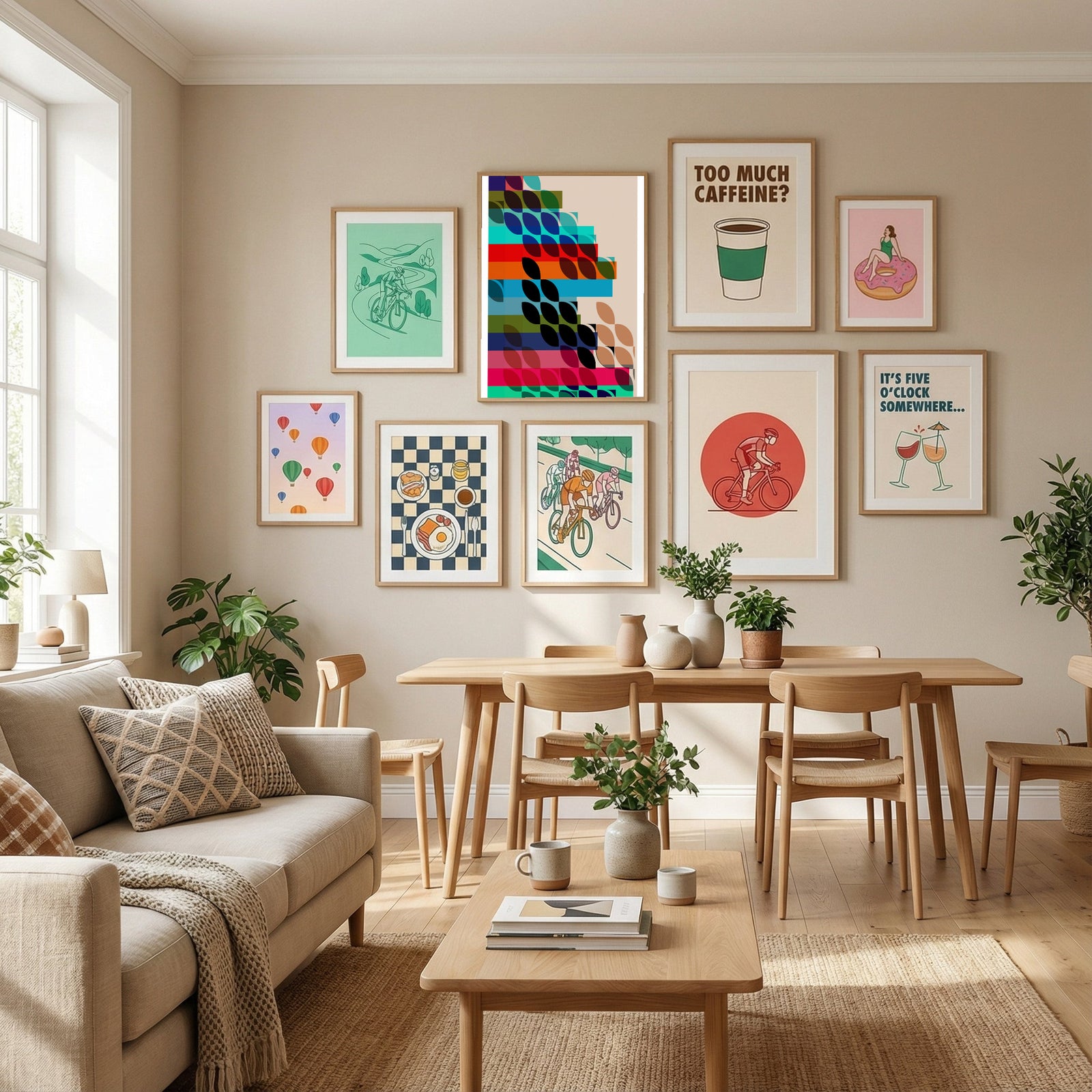 Cascading Petals Poster by cartissi in Define Your Sanctuary gallery wall