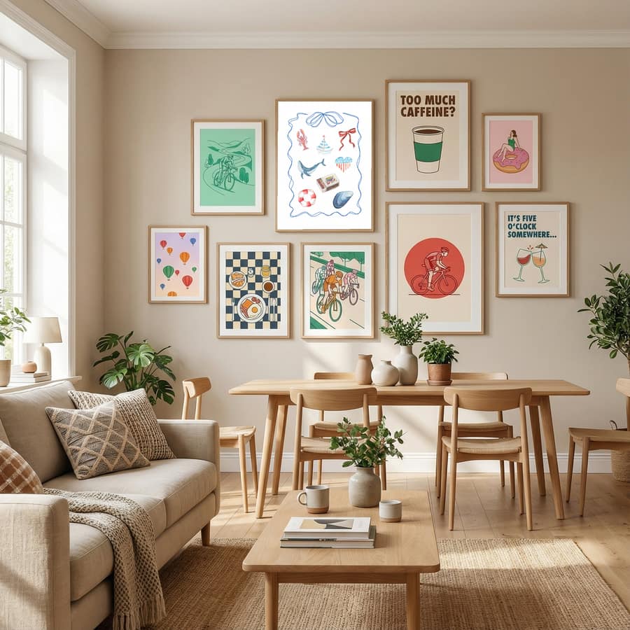 Coastal Collage Poster – poster and art print