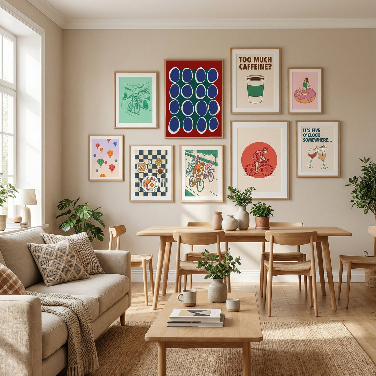 Color Harmony Poster by Miho Art Studio in Define Your Sanctuary gallery wall