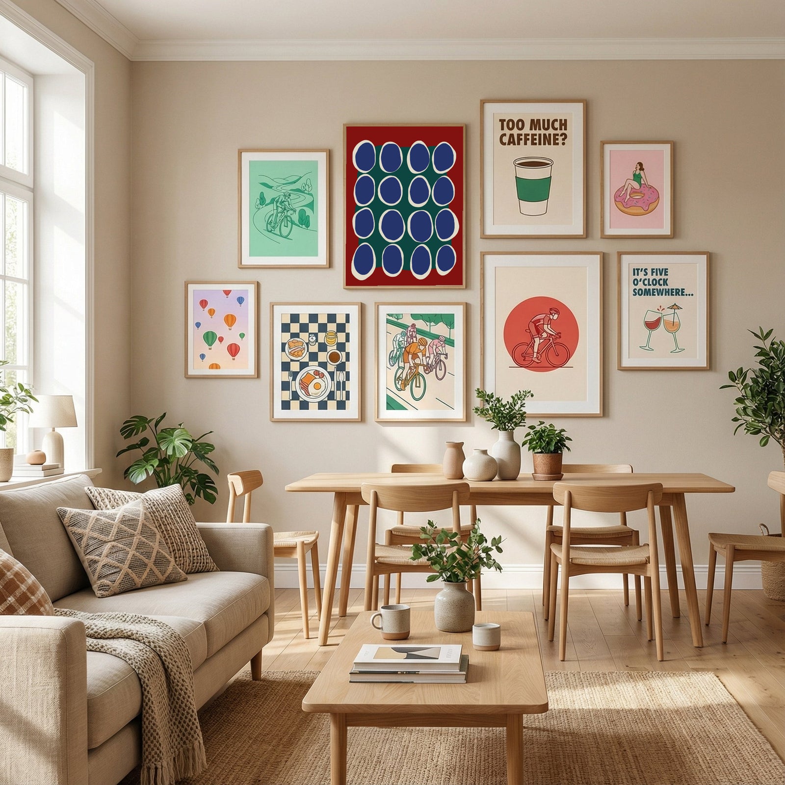 Color Harmony Poster by Miho Art Studio in Define Your Sanctuary gallery wall