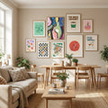 Colorful Abstract Bum Poster by Little Dean in Define Your Sanctuary gallery wall