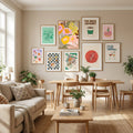 Design for a happy life retro colors Poster by Annick in Define Your Sanctuary gallery wall