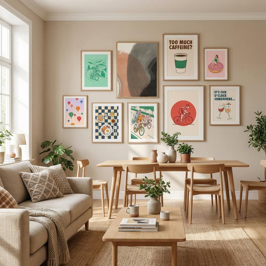 Earth Tone Abstract Study Poster – plakat og kunsttryk