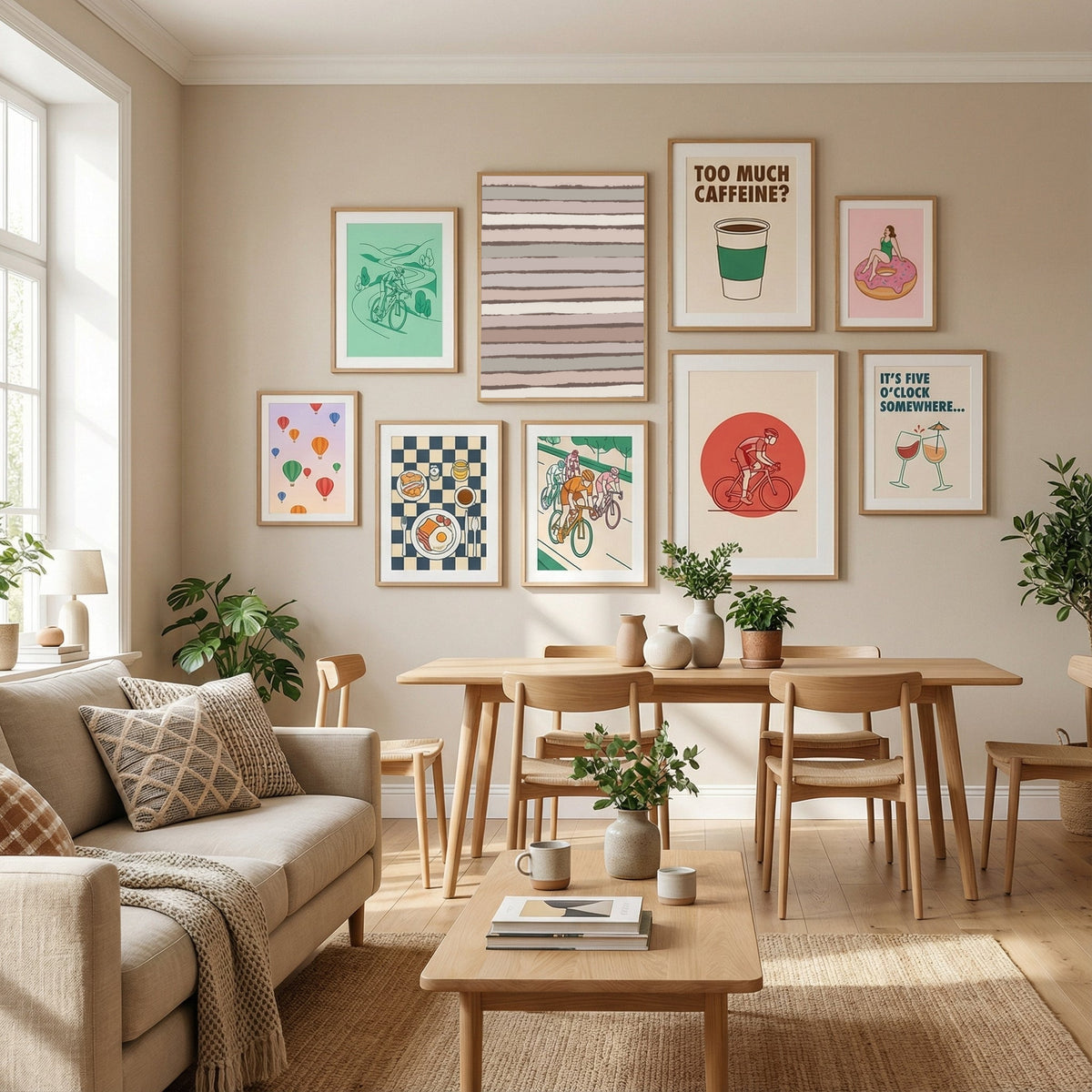 Earthy Stripes Poster by Treechild in Define Your Sanctuary gallery wall