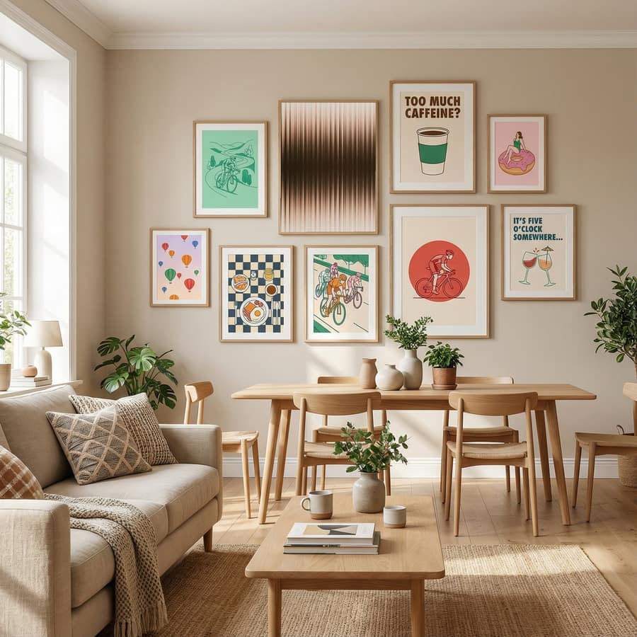 Póster Euphoria - White and Brown – póster e impresión artística