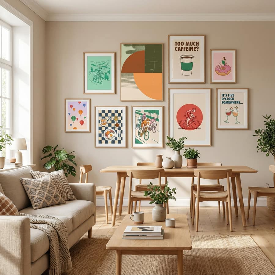 Fall Decor Abstract Shape Poster – Poster und Kunstdruck