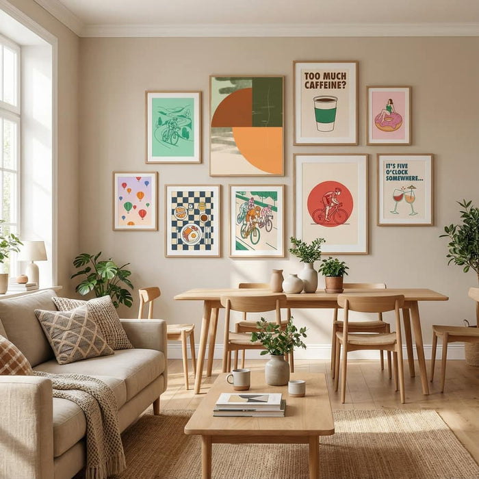 Fall Decor Abstract Shape Poster – Poster und Kunstdruck