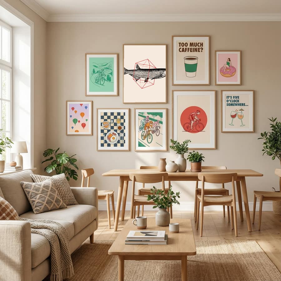 Fish In Geometrics Nº2 Poster – plakat og kunsttryk