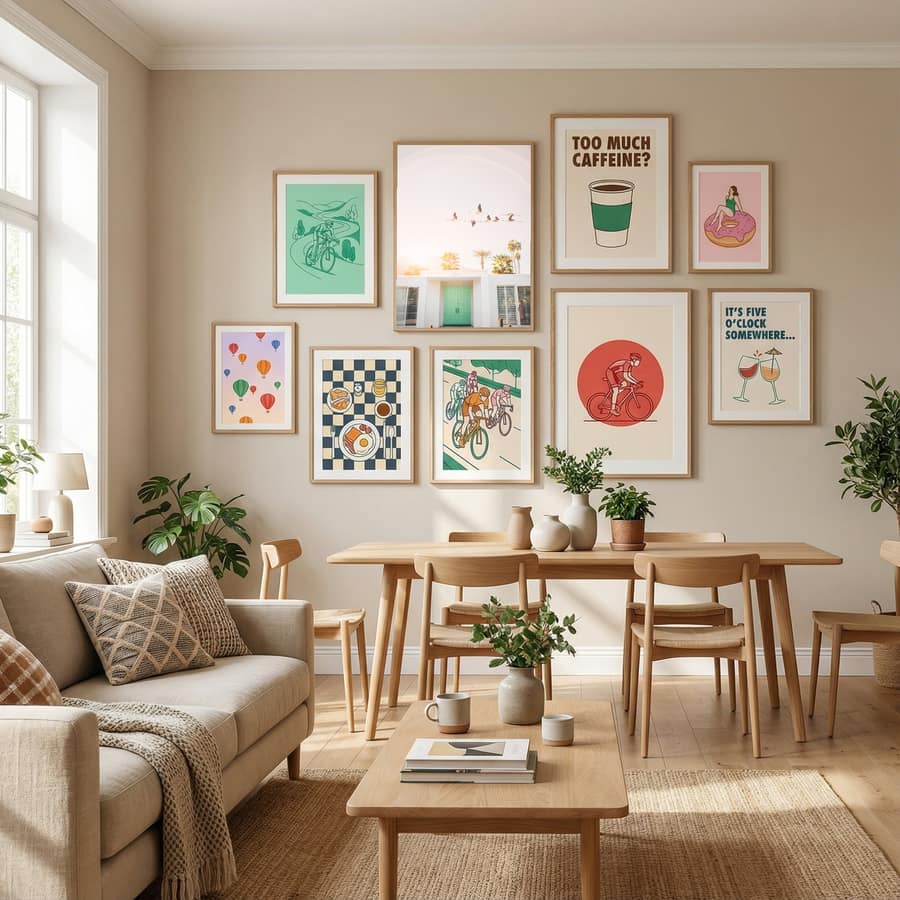 Flamingos In Palm Springs Poster – poster och konsttryck