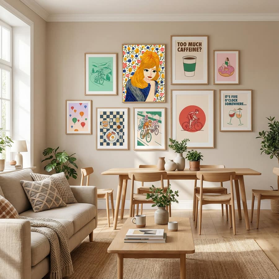 Floral Baby Portrait #1 (2021) Poster by Dianne Nicole Fernando in Define Your Sanctuary gallery wall