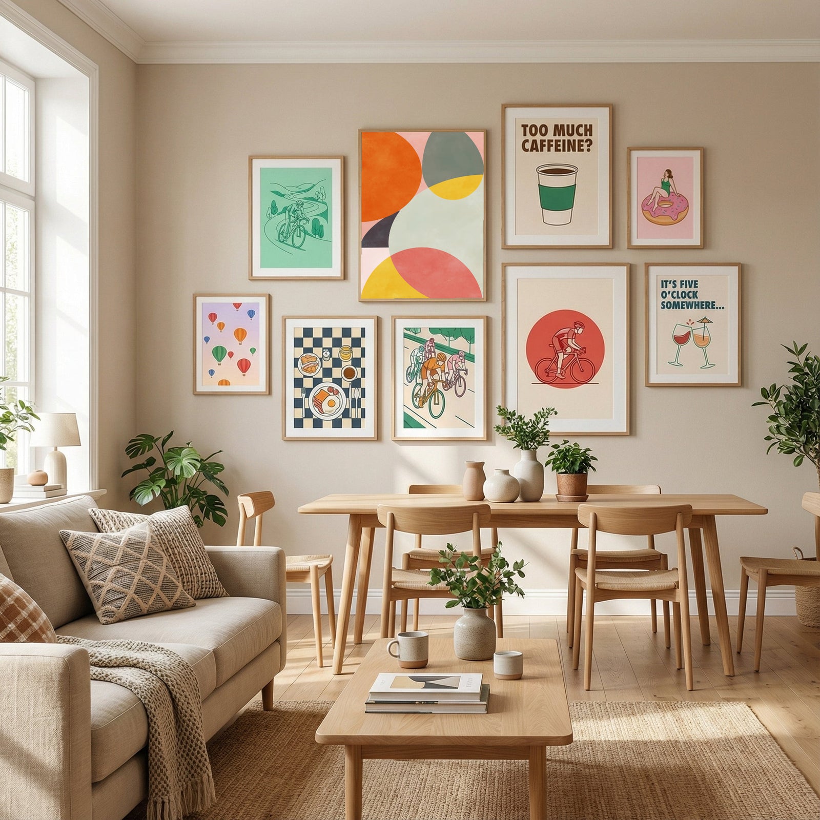 Friendly Colors1 Poster by Ana Rut Bre in Define Your Sanctuary gallery wall