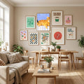 Ginger Cat and Blackbirds Poster – Poster und Kunstdruck