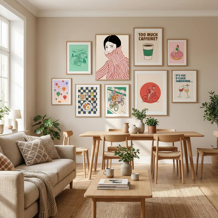 Lady in jumper Poster – poster and art print