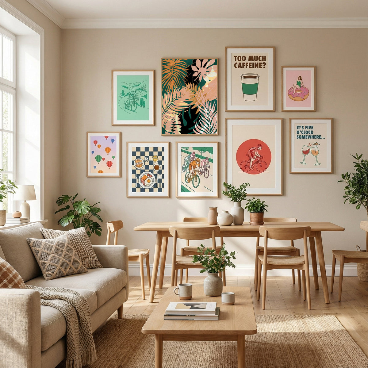 Leaves Summerly Poster by Ana Rut Bre in Define Your Sanctuary gallery wall