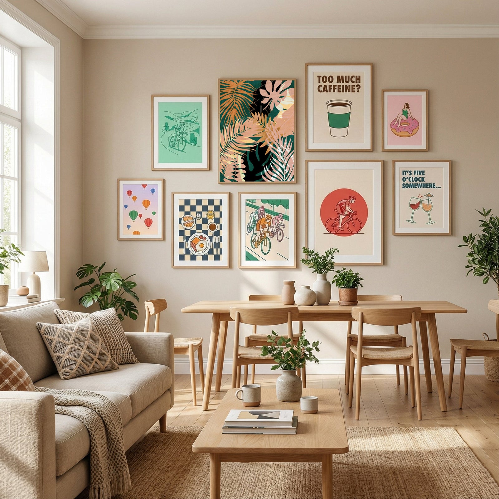 Leaves Summerly Poster by Ana Rut Bre in Define Your Sanctuary gallery wall