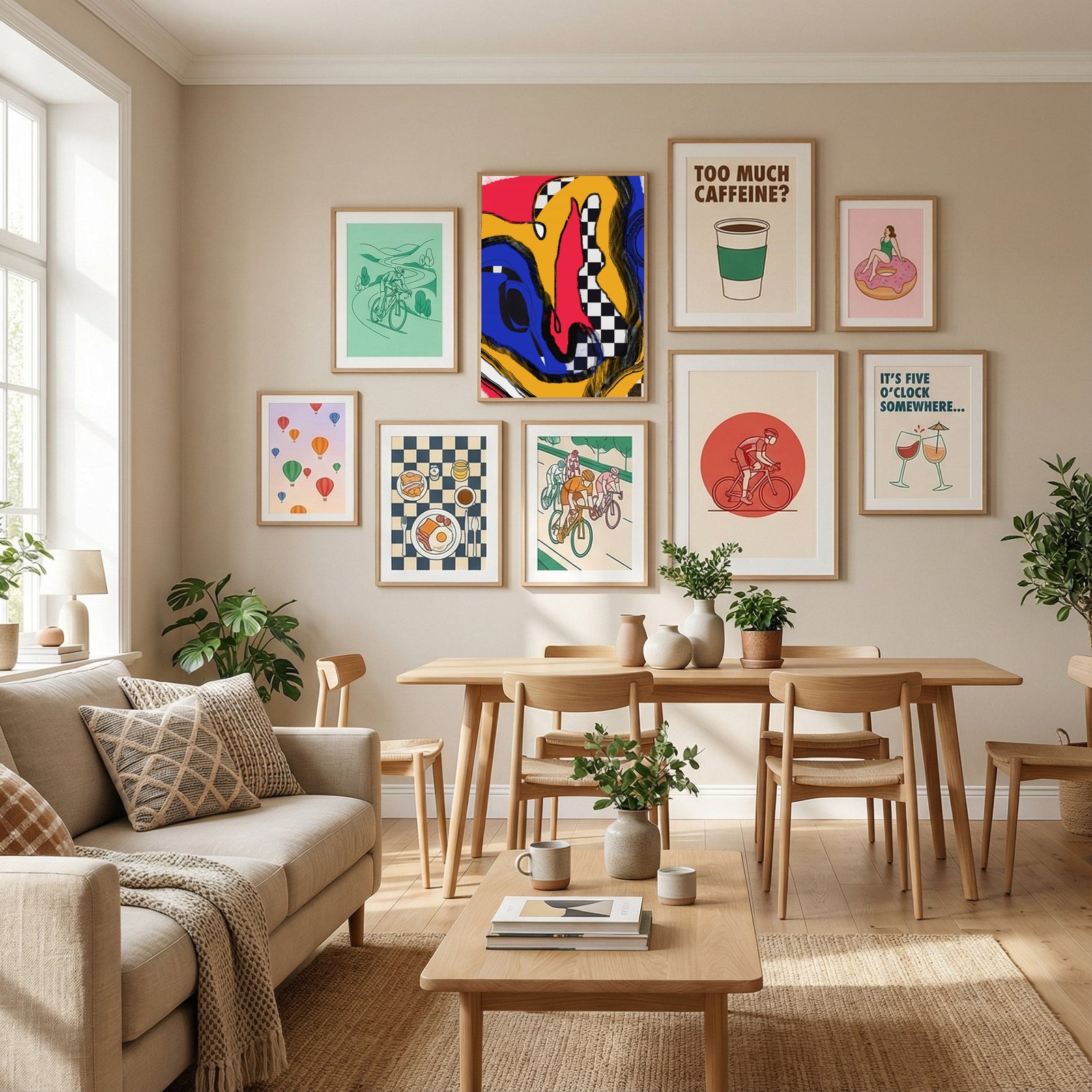 Leggings Bold Abstract Poster by Little Dean in Define Your Sanctuary gallery wall