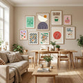 Lines and semicircles 1 Poster – poster and art print