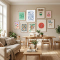 Lino Seashell Art Market Poster – Poster und Kunstdruck