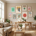 Minimal Penguin Stack Poster – poster och konsttryck