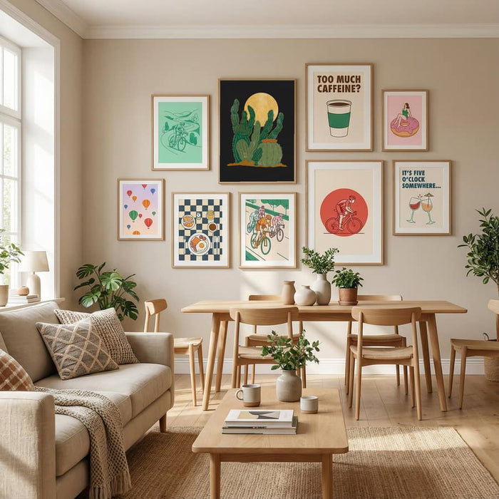 Modern Americana and Cactus Poster by Nikita Jariwala in Define Your Sanctuary gallery wall