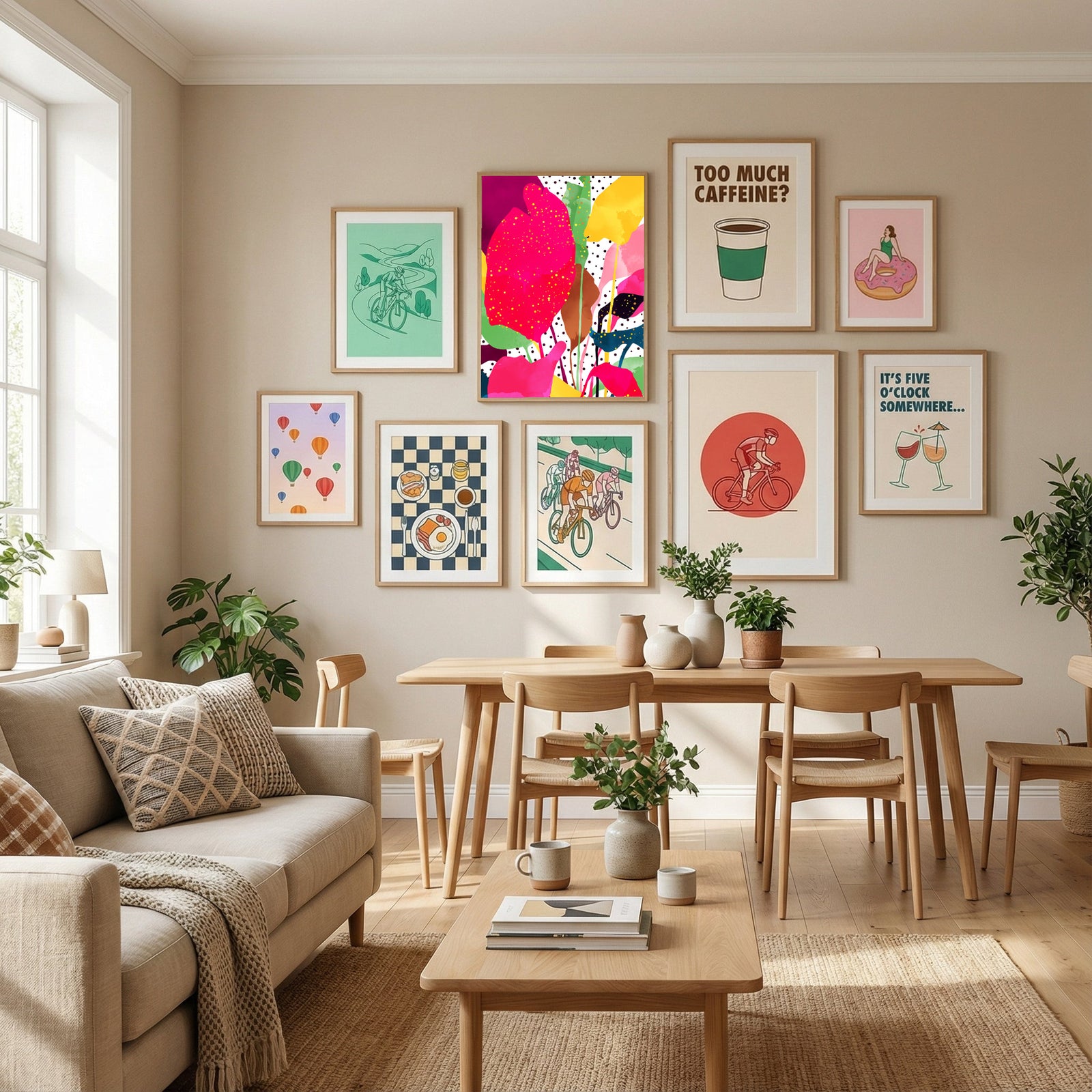 Modern Botanical Poster by Uma Gokhale in Define Your Sanctuary gallery wall