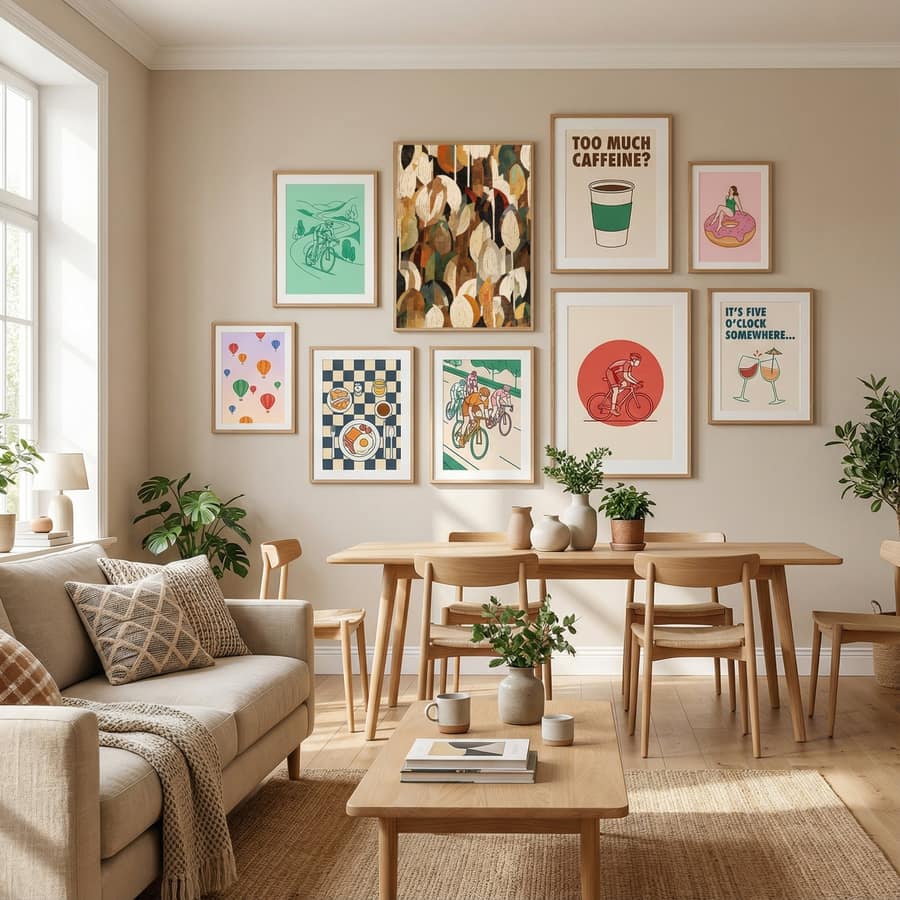Mosaic Leafs Poster – poster och konsttryck