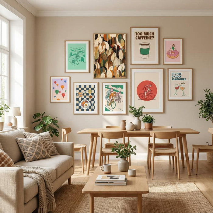 Mosaic Leafs Poster – poster och konsttryck