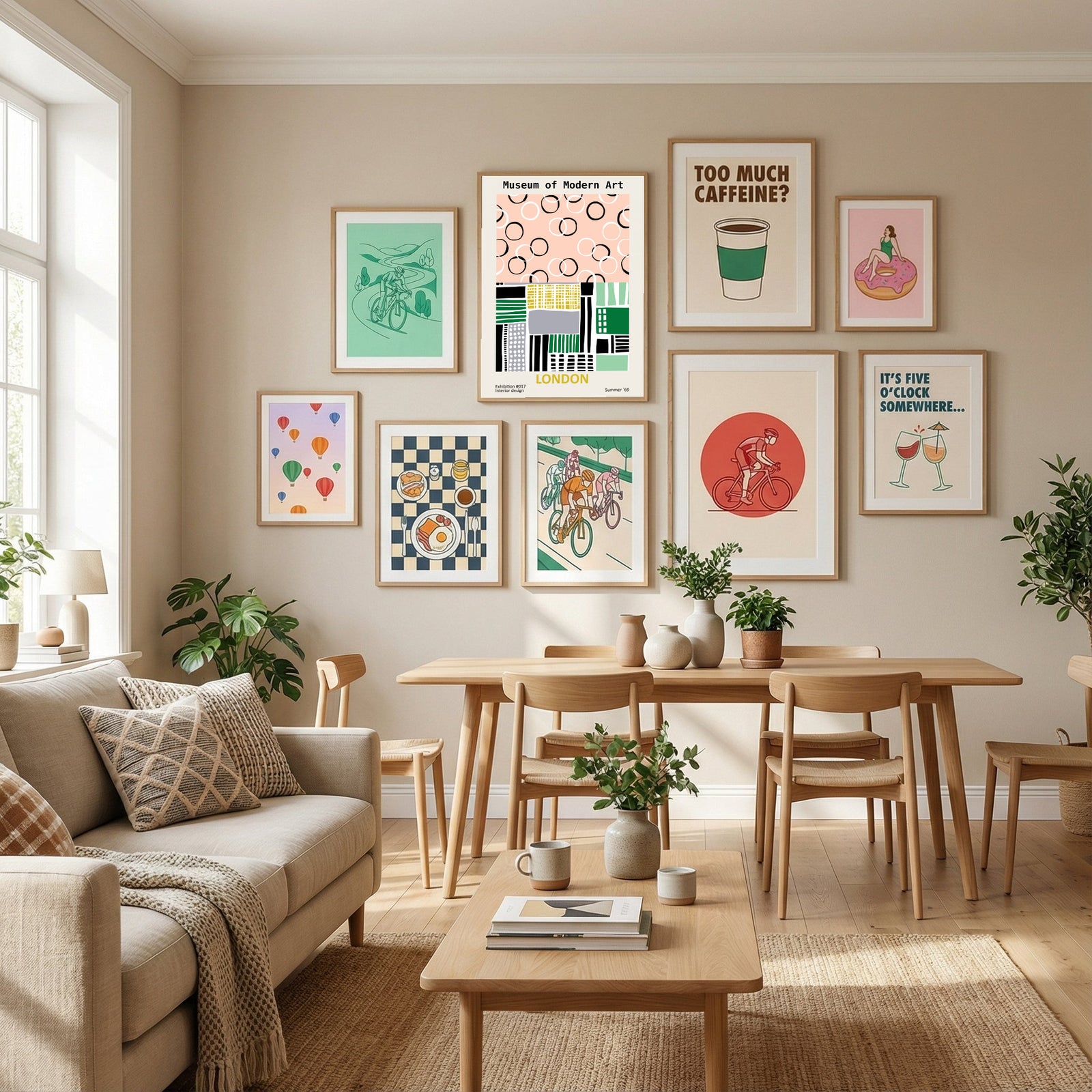 Museum of Modern Art London Poster by Annick in Define Your Sanctuary gallery wall