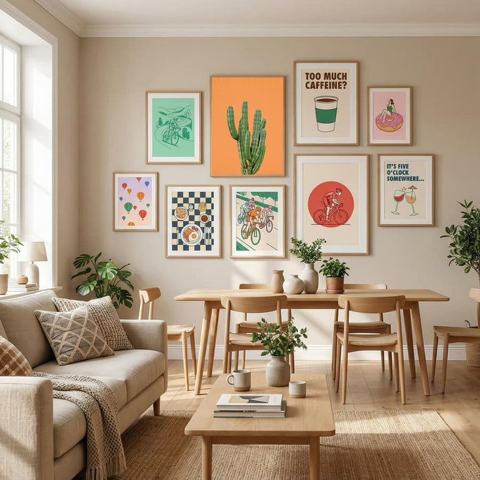 Orange Cactus Poster by Lila & Lola in Define Your Sanctuary gallery wall