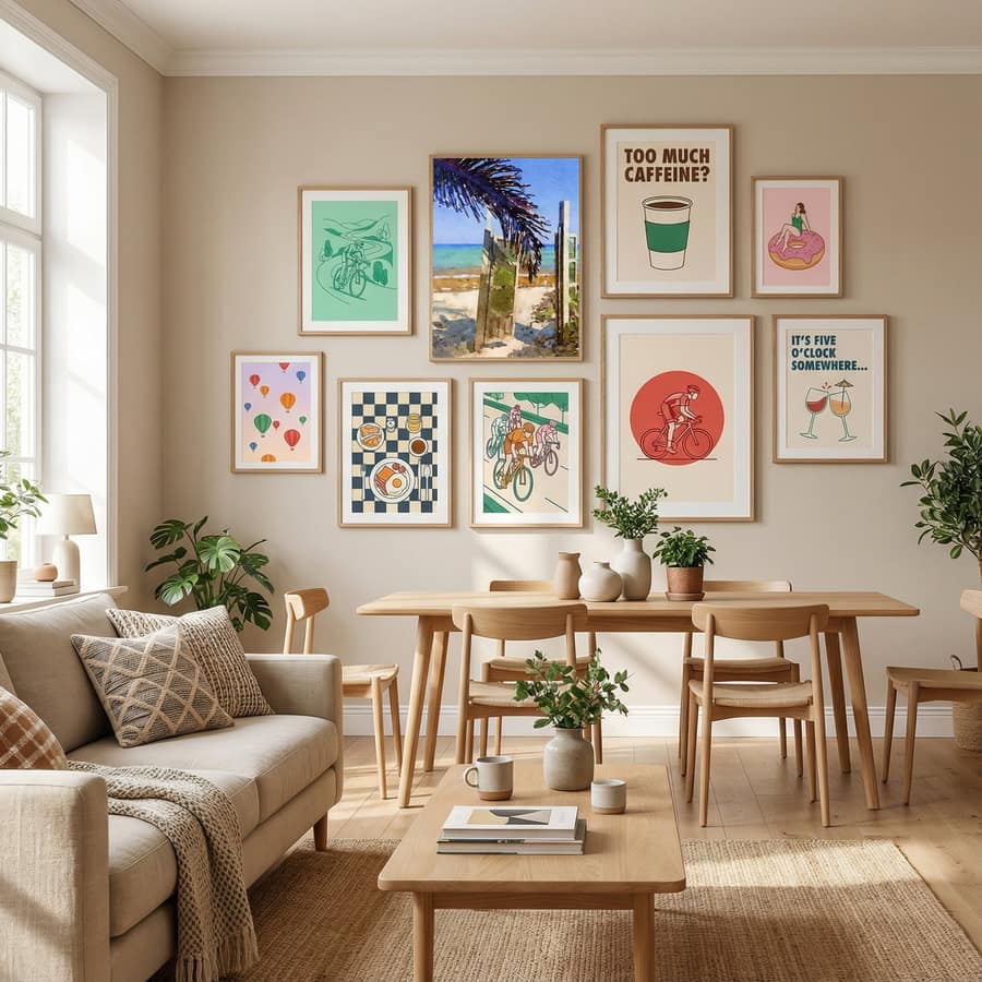Palm Leaf Beach Poster – poster och konsttryck